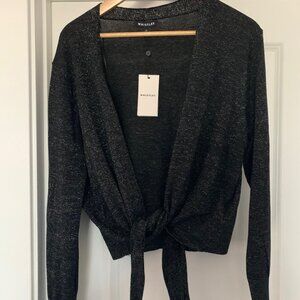 Tie-waist sweater